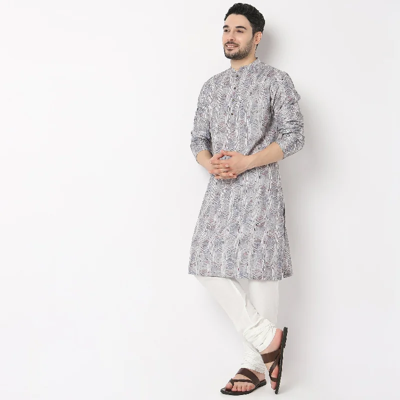 Regular Fit Printed Kurta