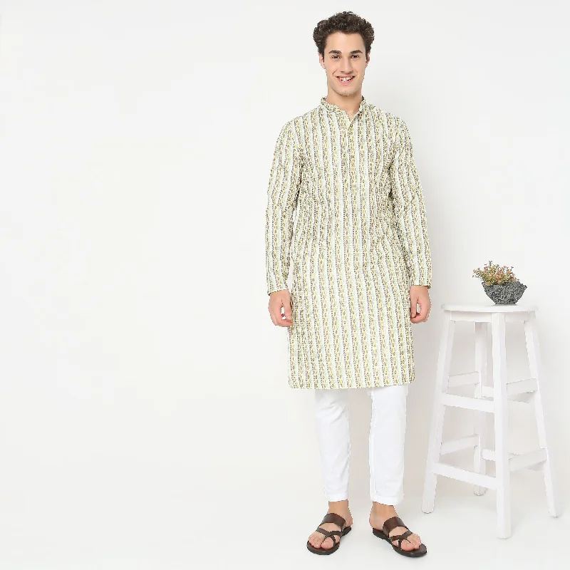 Regular Fit Printed Kurta