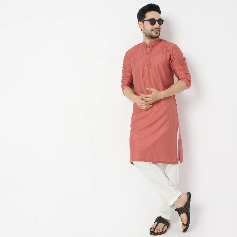 Regular Fit Solid Kurta