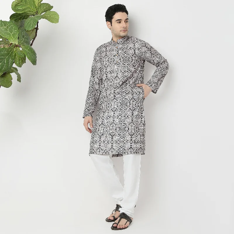 Regular Fit Printed Kurta