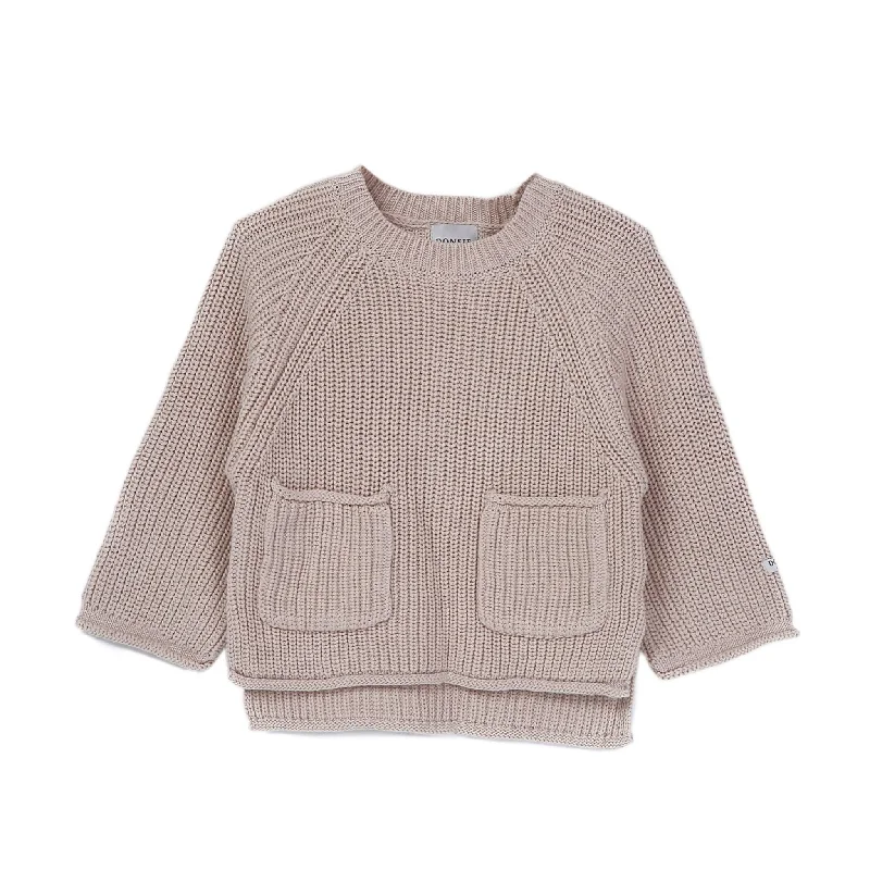 Donsje Kids Stella Sweater - Soft Sand Cotton