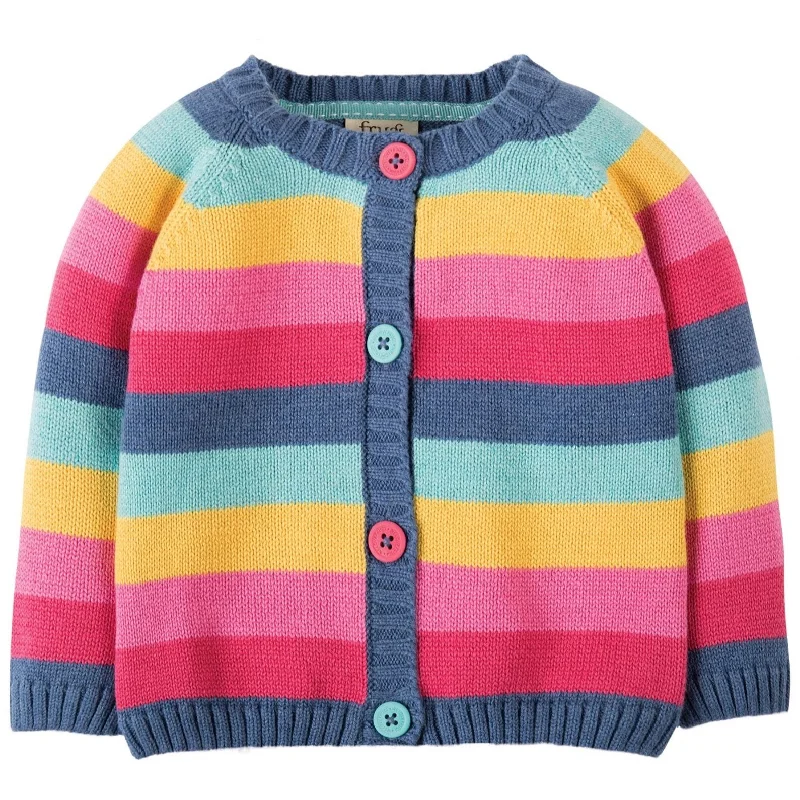 Frugi Baby Kids Little Happy Day Cardigan - 2-3Y