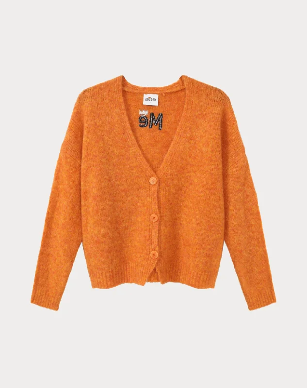 Orange Irene Cardigan