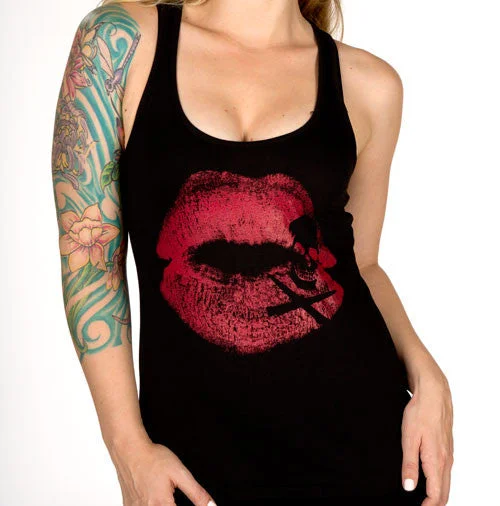 Kiss of Death Women's Racer Back Tank Top