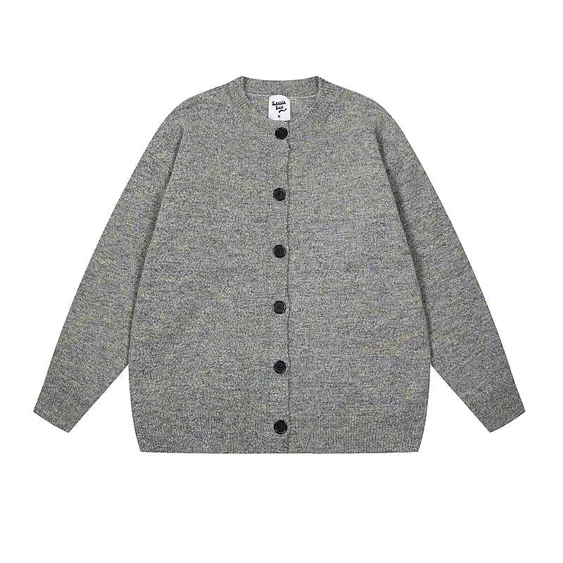 Button-front Knit Cardigan