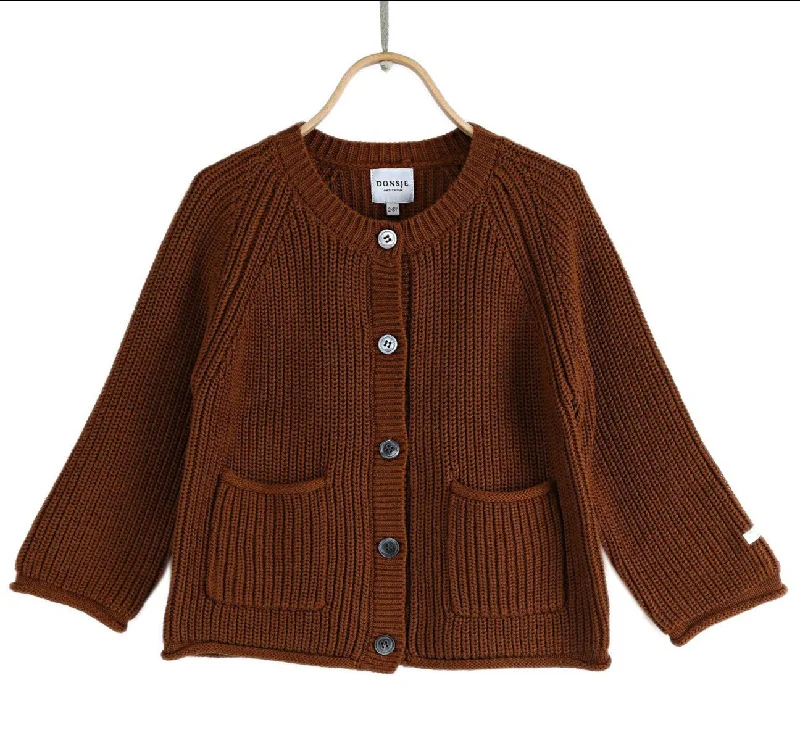 Donsje Kids Harper Cardigan - Ginger Bread