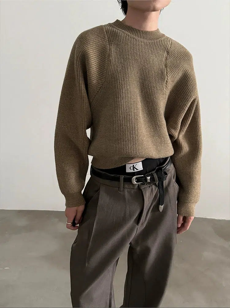 Relaxed Fit Knit Sweater