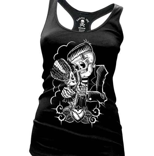 Monster Love Women's Racer Back Tank Top