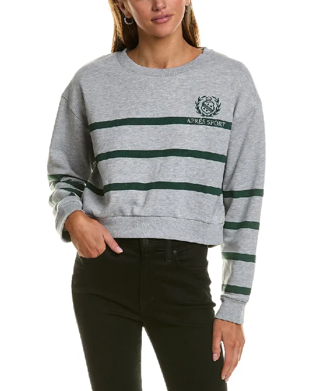 Vintage Havana Stripe Essential Fleece Crew Pullover