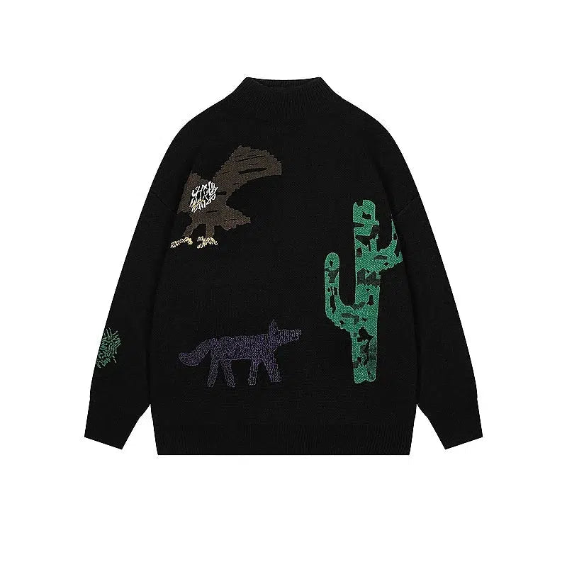 Desert Wildlife Knit Sweater