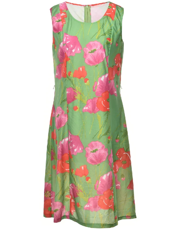 Floral Print Dress - M