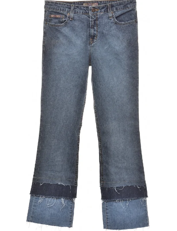 Frayed Edge Straight Fit Jeans - W30 L31