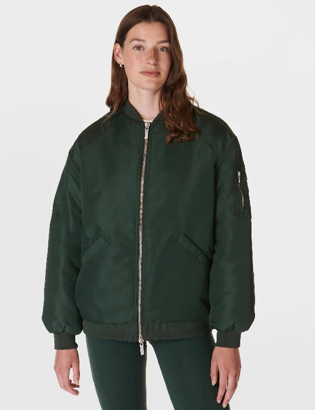 Cityscape Longline Bomber - Trek Green