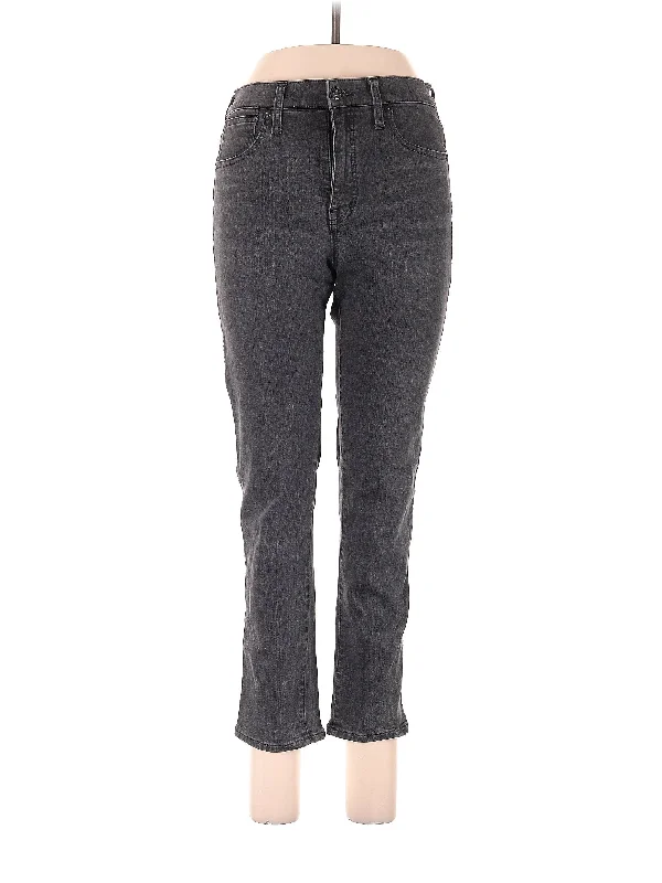 High-Rise Straight-leg Jeans in Dark Wash