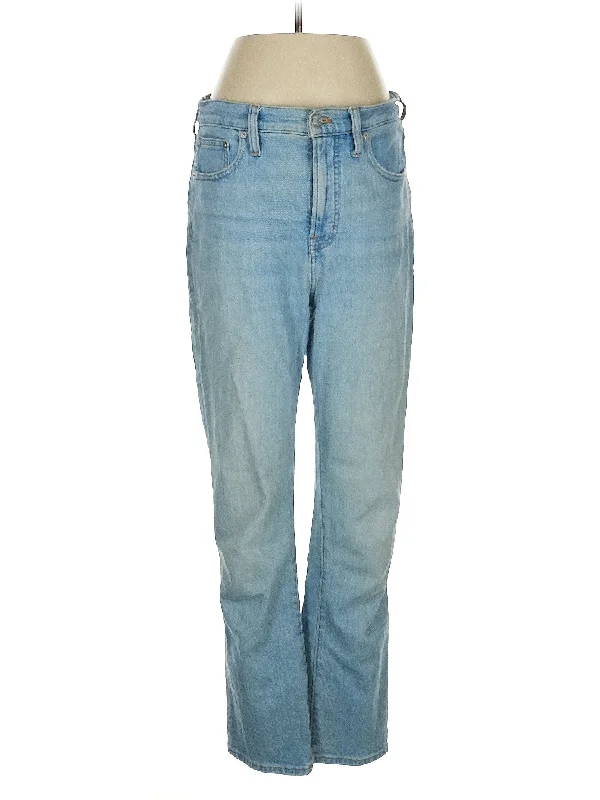 High-Rise Straight-leg Jeans in Light Wash