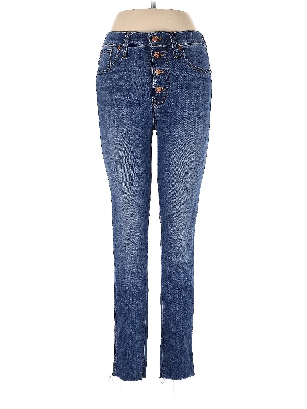 High-Rise Straight-leg Jeans in Medium Wash