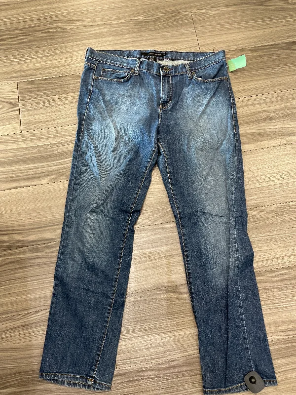 Jeans Straight By Calvin Klein In Blue, Size: 14