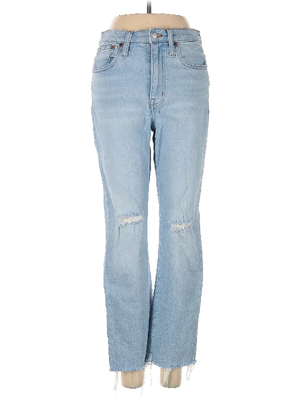 Low-Rise Bootleg Jeans in Light Wash