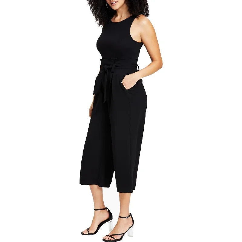 Bar III Womens Petites Crepe Jumpsuit