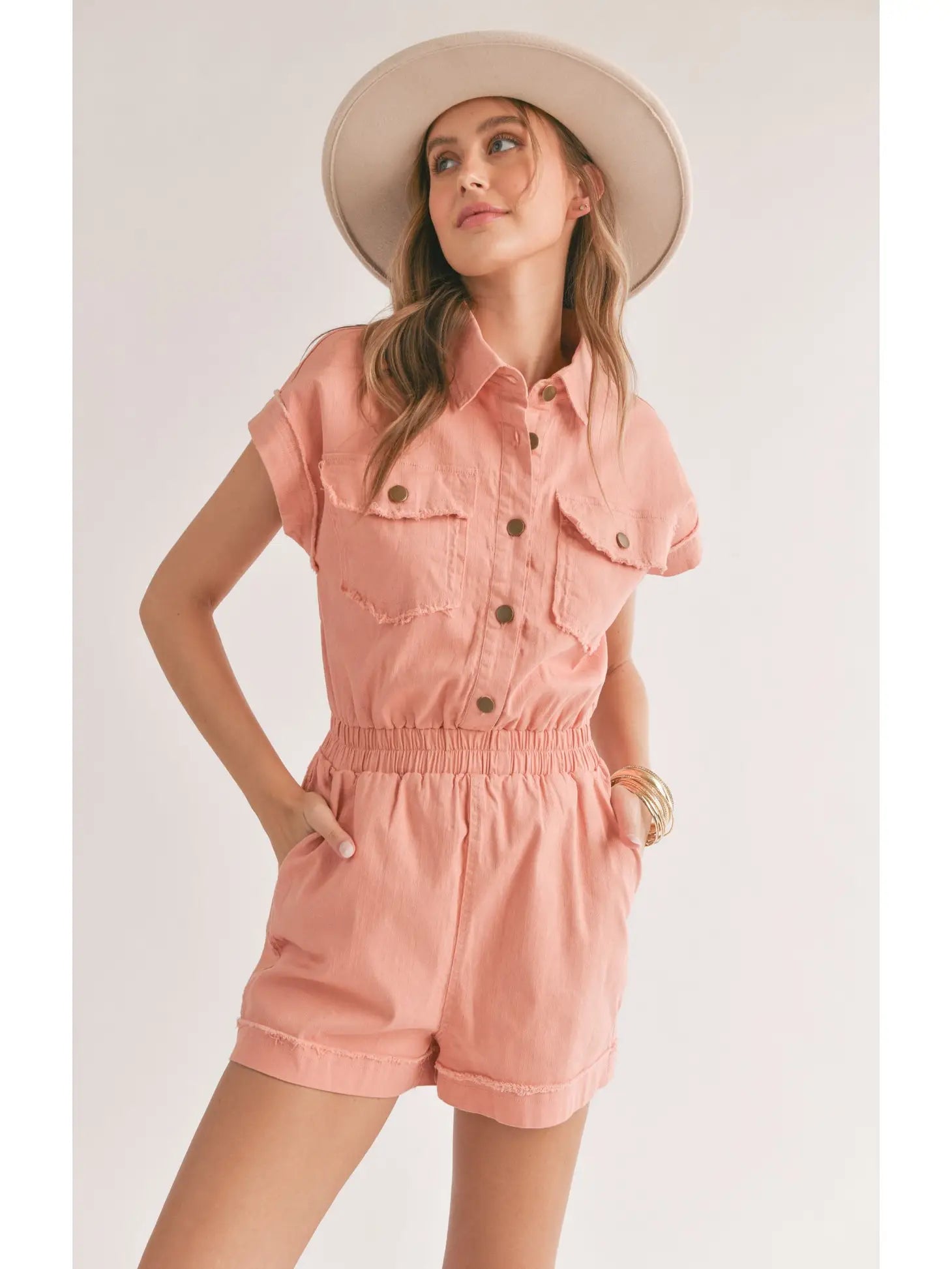 Sadie & Sage Clear Eyes Denim Romper