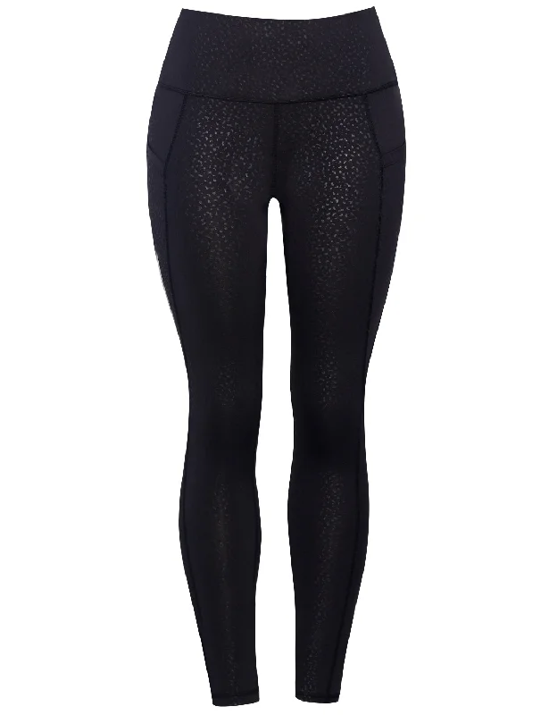 26" inseam 3D Printed Yoga Pants LEOPARD