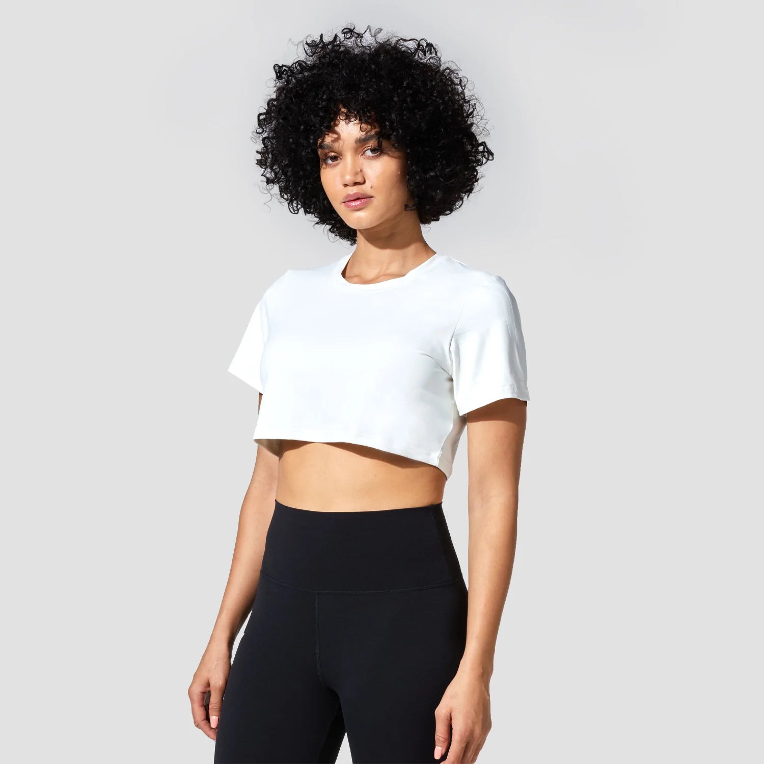 Graphic Wave Eyes Crop Top