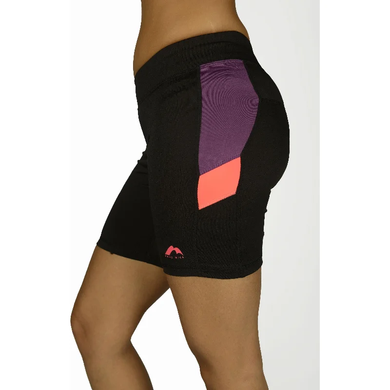 More Mile More-Tech Womens Short Running Tights - Black