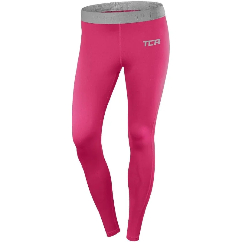 TCA Pro Performance Endurance Womens Long Running Tights - Pink