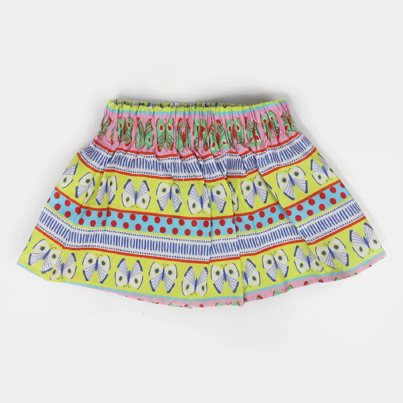 Infant Girls Cotton Casual Skirt - Multi