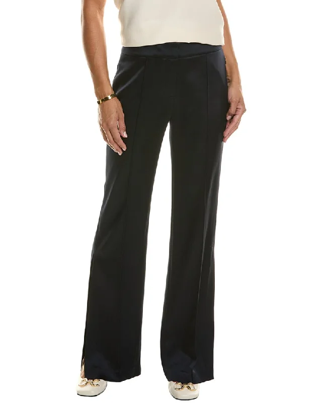 Elie Tahari Satin Side Slit Pant