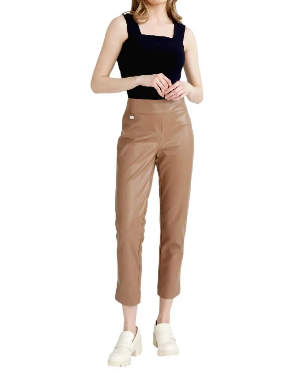 High-Waisted Cropped Pant In Tigers Eye