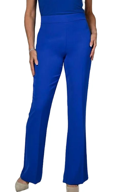 Pull-On Slacks In Bright Royal