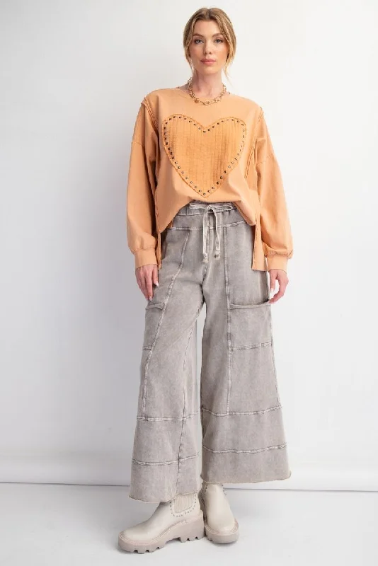 Rolling Stone Mineral Washed Terry Knit Pants