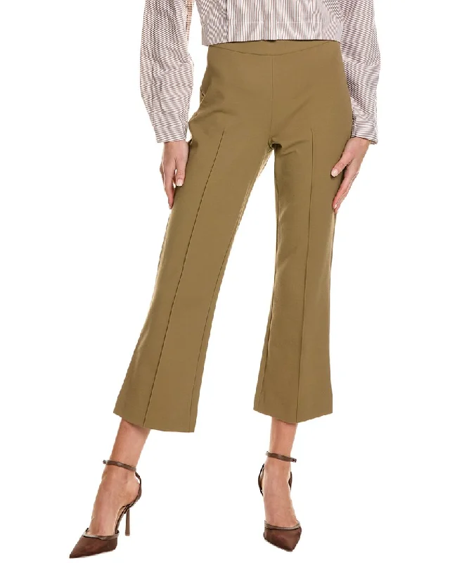 Vince Mid Rise Pintuck Crop Flare Pant